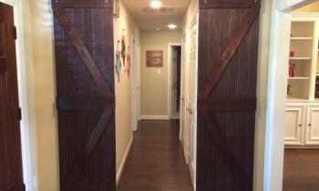 Walk through the barn doors into the Lone Star Suite