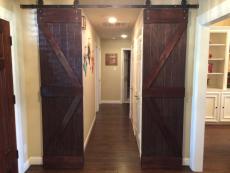 Enter through the barn doors into the Lone Star Suite.